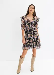 Robe imprimée en mesh, bonprix