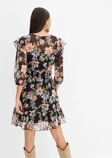 Robe imprimée en mesh, bonprix