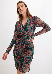 Robe imprimée en mesh, bonprix