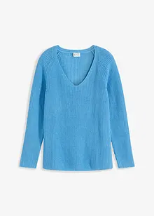 Pull côtelé en coton, bonprix