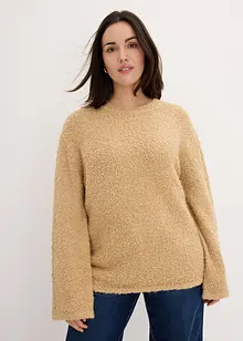 Pull en maille bouclée, bonprix