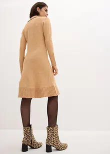 Robe en maille à col polo, bonprix