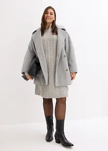 Robe en maille à motif torsadé, bonprix