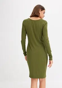 Robe jersey à œillets, bonprix