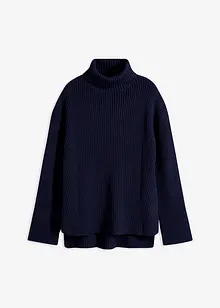 Pull col roulé en coton, bonprix