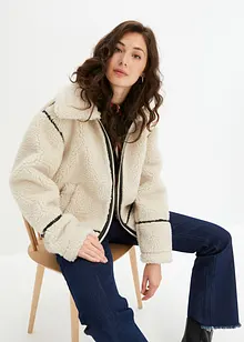 Veste aspect peau de mouton, bonprix