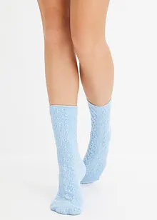 Lot de 3 paires de chaussettes douillettes en maille chenille avec polyester recyclé, bonprix