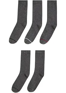 Lot de 5 paires de chaussettes en coton majoritaire, bonprix