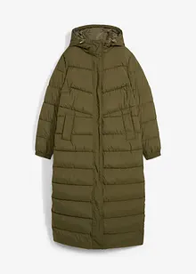 Manteau long matelassé avec capuche, bonprix