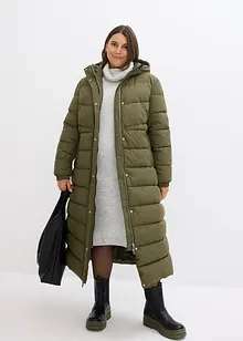 Manteau long matelassé avec capuche, bonprix