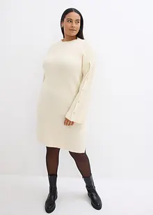 Robe en maille avec manches raffinées, bonprix