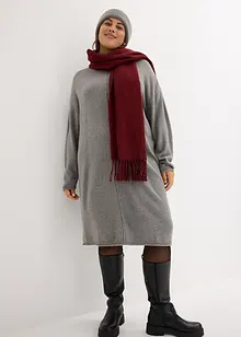 Robe en maille à finitions roulottées, bonprix