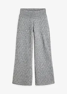 Pantalon en maille torsadée, bonprix