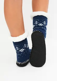 Chaussettes d'intérieur avec semelle antiglisse et doublure peluche, bonprix