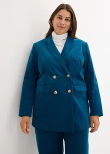 Blazer en velours côtelé à double rangée de boutons, bonprix