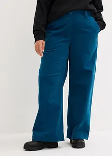 Pantalon palazzo en velours côtelé, bonprix