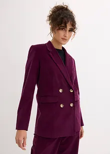Blazer en velours côtelé à double rangée de boutons, bonprix