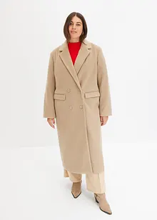 Manteau croisé aspect laine, bonprix