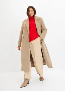 Manteau croisé aspect laine, bonprix