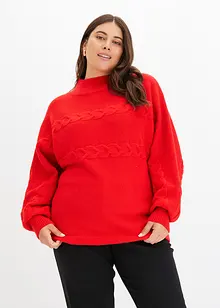 Pull à motif torsadé, bonprix