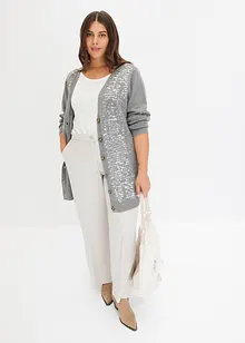 Gilet en maille avec sequins, bonprix