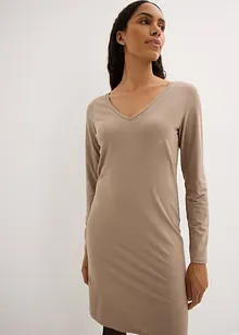 Lot de 2 robes en jersey à col en V, bonprix