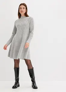 Robe en maille à motif torsadé, bonprix