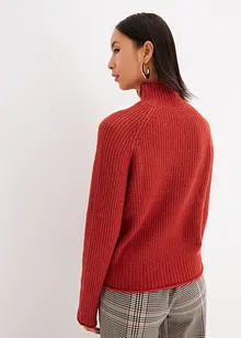 Pull en maille à col montant, bonprix