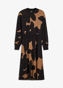 Robe midi en maille, bonprix