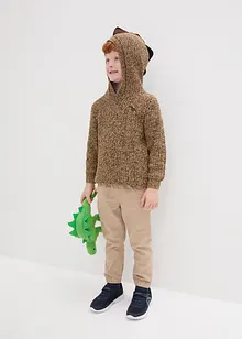 Pull garçon en maille à capuche, bonprix