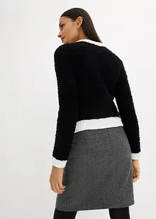 Gilet court en maille bouclée, bonprix