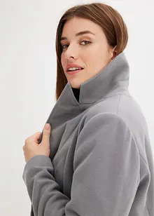 Manteau croisé court, aspect laine, bonprix