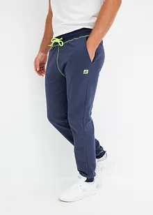 Pantalon de jogging, aspect denim, détails contrastants, bonprix