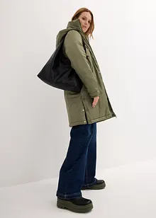 Parka rembourrée à capuche amovible et ampleur réglable, bonprix