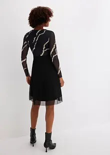 Robe midi en mesh légère avec un nœud, bonprix