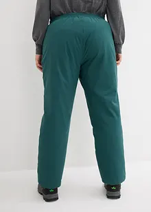 Pantalon thermo avec doublure polaire et taille confortable, étanche, Straight, bonprix