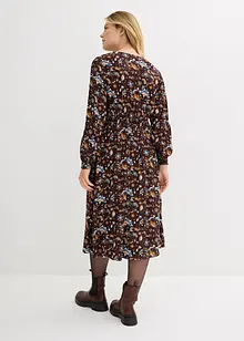 Robe en viscose avec empiècement smocké, bonprix