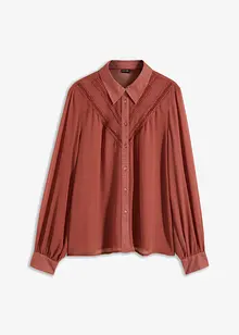 Blouse avec dentelle, bonprix