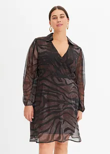 Robe imprimée en crêpe, bonprix