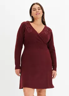 Robe en maille à dentelle, bonprix