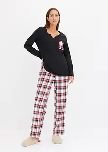 Pyjama avec pantalon en flanelle, bonprix