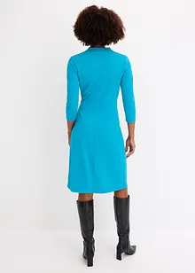 Robe midi en crêpe texturé avec détail chaîne, bonprix