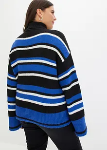 Pull col roulé rayé, bonprix