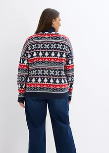 Pull de Noël à col roulé, bonprix