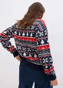 Pull de Noël à col roulé, bonprix