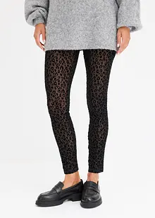 Legging avec motif en velours, bonprix