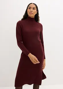 Robe en maille fendue sur les côtés, bonprix