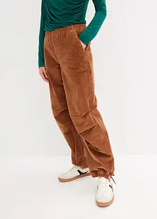 Pantalon parachute en velours côtelé, bonprix