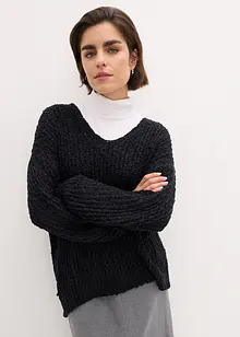 Pull en fil bouclé, bonprix