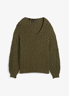 Pull en fil bouclé, bonprix